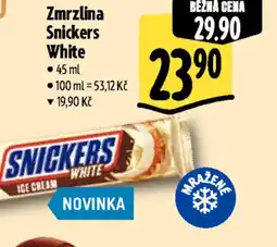 Albert Zmrzlina Snickers White nabídka