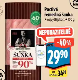 Albert Poctivá řemeslná šunka nabídka