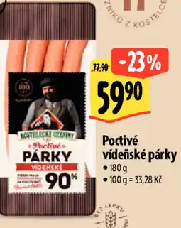Albert Poctivé vídeňské párky nabídka