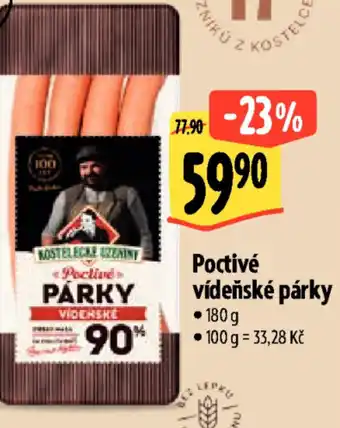 Albert Poctivé vídeňské párky nabídka