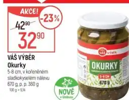 Globus VÁŠ VÝBĚR Okurky nabídka