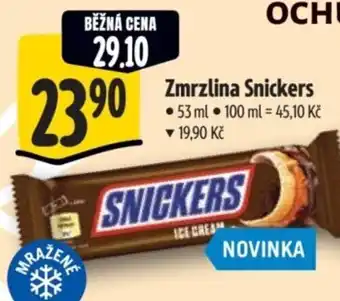 Albert Zmrzlina Snickers nabídka