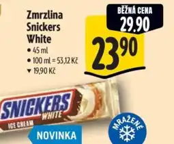 Albert Zmrzlina Snickers White nabídka