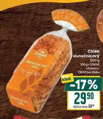 Billa Chléb slunečnicový 500 g nabídka