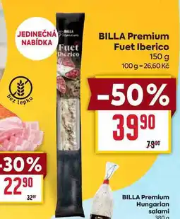 Billa BILLA Premium Fuet Iberico 150 g nabídka