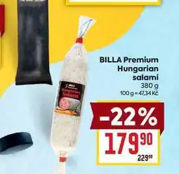 Billa BILLA Premium Hungarian salami 380 g nabídka