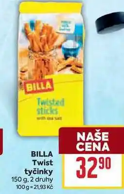 Billa BILLA Twist tyčinky 150 g nabídka