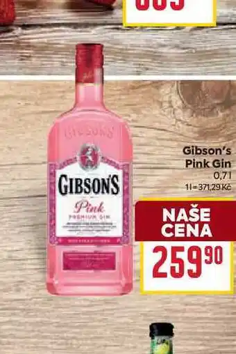 Billa Gibson's Pink Gin 0,7l nabídka