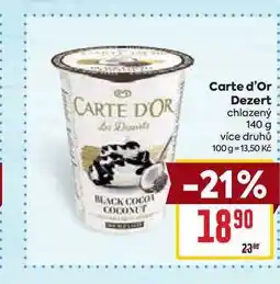 Billa Carte d'Or Dezert chlazený 140 g nabídka