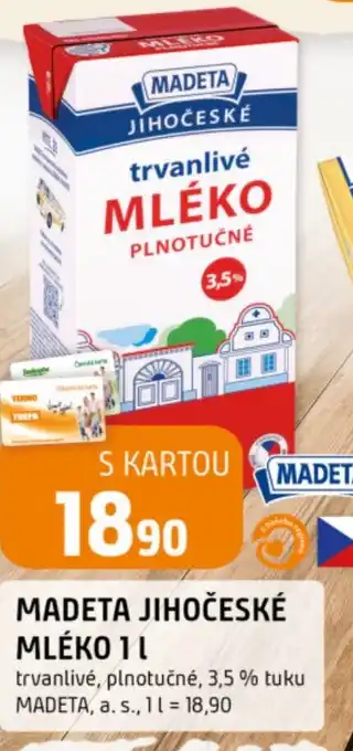 Trefa Madeta jihočeské mléko nabídka