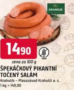 Trefa Špekáčkový pikantní točený salám nabídka