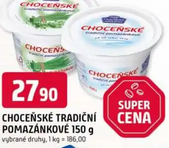 Trefa Choceňské tradiční pomazánkové nabídka