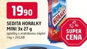 Trefa Sedita horalky mini nabídka