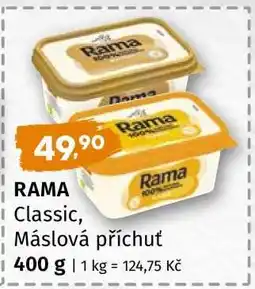 Terno Rama Classic, Máslová příchuť nabídka