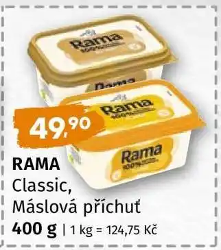 Terno Rama Classic, Máslová příchuť nabídka