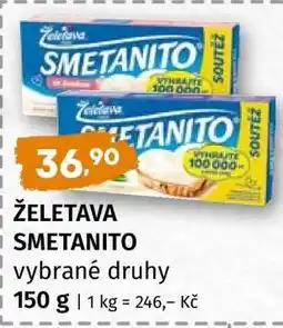 Terno ŽELETAVA SMETANITO vybrané druhy nabídka