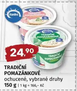 Terno Tradiční pomazánkové nabídka