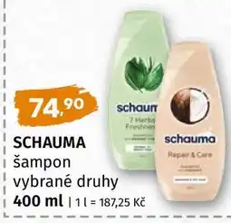 Terno SCHAUMA šampon vybrané druhy nabídka
