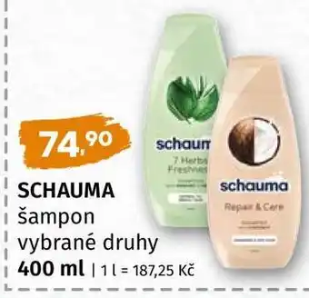 Terno SCHAUMA šampon vybrané druhy nabídka