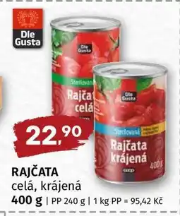 Terno Rajčata celá, krájená nabídka