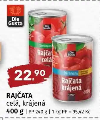 Terno Rajčata celá, krájená nabídka
