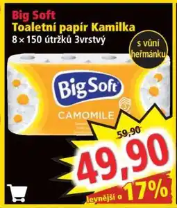 Norma BIG SOFT TOALETNÍ PAPÍR KAMILKA nabídka