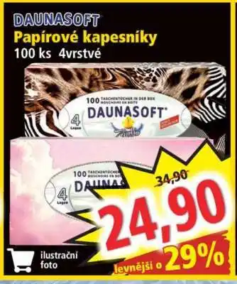 Norma DAUNASOFT Papírové kapesníky nabídka