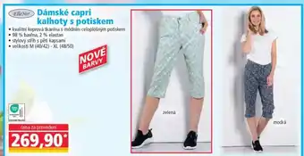 Norma Dámské capri kalhoty s potiskem nabídka