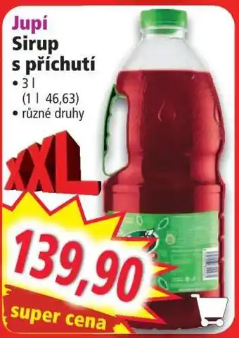 Norma Jupí Sirup s příchutí nabídka