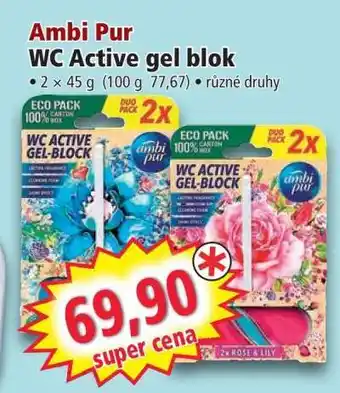 Norma Ambi Pur WC Active gel blok nabídka