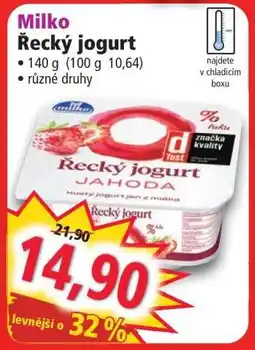 Norma Milko Řecký jogurt nabídka