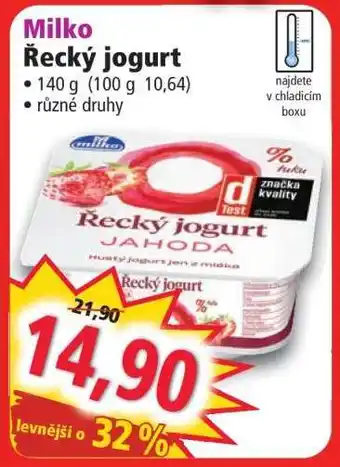 Norma Milko Řecký jogurt nabídka