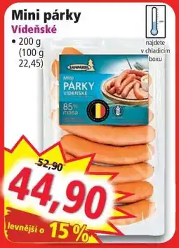 Norma Mini párky nabídka