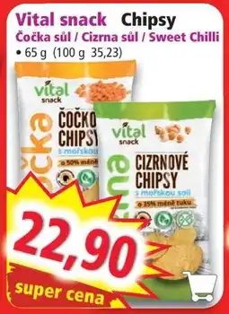 Norma Vital snack Chipsy nabídka