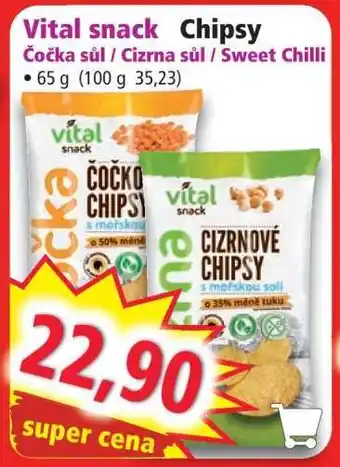 Norma Vital snack Chipsy nabídka