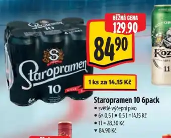 Albert Staropramen 10 6pack nabídka