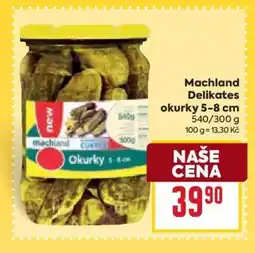 Billa Machland Delikates okurky 5-8 cm nabídka