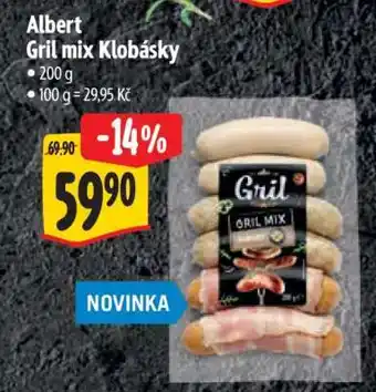 Albert Albert Gril mix klobásky nabídka