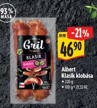 Albert Albert Klasik klobása nabídka