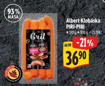 Albert Albert Klobáska PIRI-PIRI nabídka