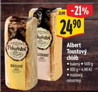 Albert Albert Toustový chléb nabídka
