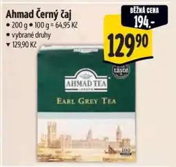 Albert Ahmad černý čaj nabídka