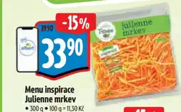 Albert Menu inspirace Julienne mrkev nabídka