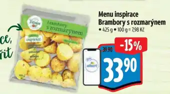 Albert Menu inspirace Brambory s rozmarýnem nabídka