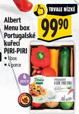 Albert Albert Menu box Portugalské kuřecí PIRI-PIRI nabídka