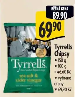 Albert Tyrrells Chipsy nabídka