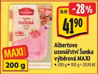 Albert Albertovo Uzenářství Šunka výběrová MAXI nabídka