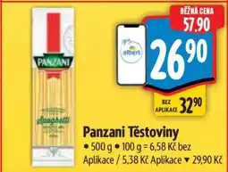 Albert Panzani Těstoviny nabídka