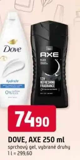 Trefa DOVE, AXE nabídka