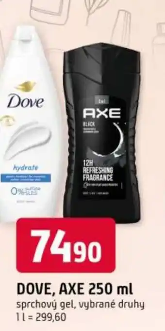 Trefa DOVE, AXE nabídka
